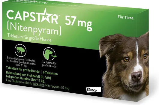 Capstar 57 mg Tabletten für große Hunde 6 Tabletten