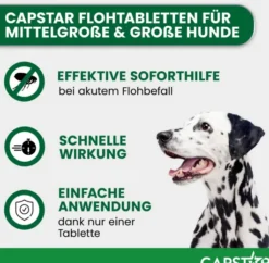 Capstar 57 mg Tabletten für große Hunde 6 Tabletten
