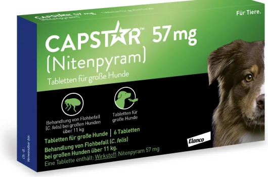 Capstar 57 mg Tabletten für große Hunde 6 Tabletten