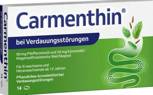 Carmenthin bei Verdauungsstörungen 14 magensaftresistente Weichkapseln