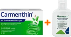 Carmenthin bei Verdauungsstörungen 42 magensaftresistente Weichkapseln + Hametum Medizinischer Reinigungsschaum 100 ml