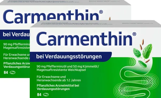 Carmenthin bei Verdauungsstörungen 2 x 84 magensaftresistente Weichkapseln