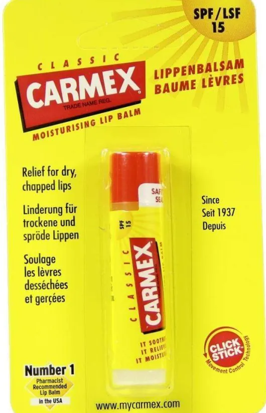 Carmex Lippenbalsam 4,25 G Lippenpflegestift (trockene, Spröde...