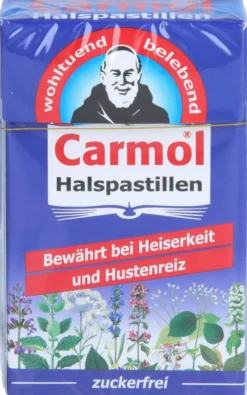 Carmol Halspastillen 45 G