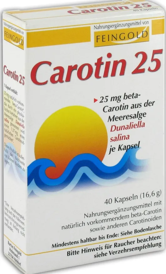 Carotin 25 Feingold Kapseln 40 Kapseln