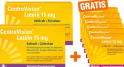 Centrovision Lutein 15 mg 2 x 90 Kapseln + gratis 36 Kapseln