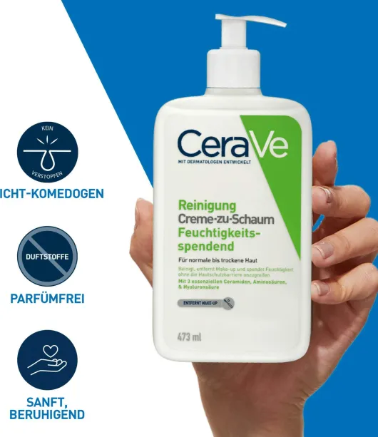 CeraVe Creme-zu-Schaum Reinigung 473 ml