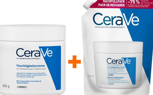 CeraVe Feuchtigkeitscreme 454 g + CeraVe Feuchtigkeitscreme 473 ml Refill