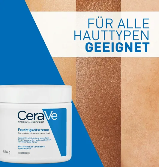 CeraVe Feuchtigkeitscreme 454 g + gratis schäumendes Reinigungsgel 20 ml
