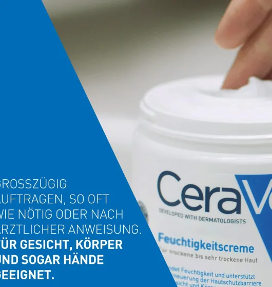 CeraVe Feuchtigkeitscreme 454 g + gratis schäumendes Reinigungsgel 20 ml