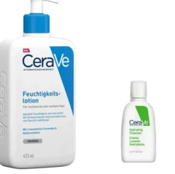 CeraVe Feuchtigkeitslotion 473 ml + gratis 20 ml Reinigungslotion