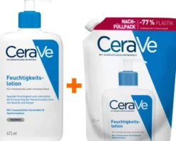 CeraVe Feuchtigkeitslotion 473 ml + CeraVe Feuchtigkeitslotion 473 ml Refill