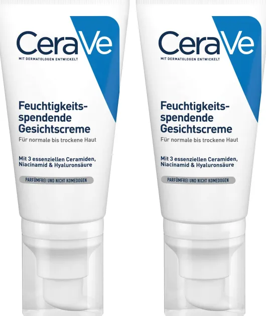 CeraVe Feuchtigkeitsspendende Gesichtscreme 2 x 52 ml