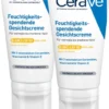 CeraVe Feuchtigkeitsspendende Gesichtscreme LSF 50 2 x 52 ml
