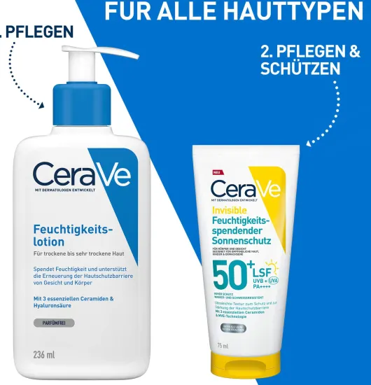 CeraVe Feuchtigkeitsspendender Sonnenschutz LSF 50+ 75 ml