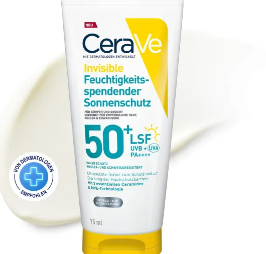 CeraVe Feuchtigkeitsspendender Sonnenschutz LSF 50+ 75 ml