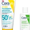 CeraVe Invisible Feuchtigkeitsspendender Sonnenschutz LSF 50+ 177 ml + gratis CeraVe Reinigungslotion 20 ml