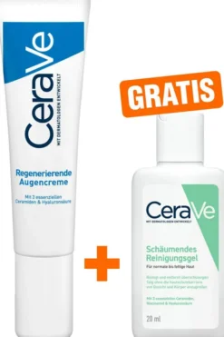 CeraVe regenerierende Augencreme 14 ml + gratis schäumendes Reinigungsgel 20 ml