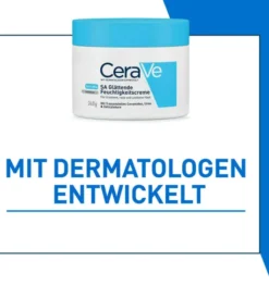 CeraVe SA Urea Glättende Feuchtigkeitscreme 340 g + gratis Feuchtigkeitsspendende Reinigungslotion 20 ml