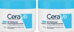 CeraVe SA Urea Glättende Feuchtigkeitscreme 2 x 340 g