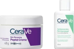 Cerave Skin Renewing Peptid Creme 48 g + gratis CeraVe schäumendes Reinigungsgel 20 ml