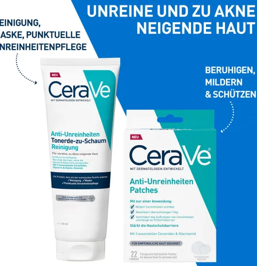 Cerave Tonerde-zu-Schaum Reinigung 118 ml Paste