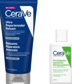 CeraVe ultra reparierender Balsam 88 ml + gratis CeraVe feuchtigkeitsspendende Reinigungslotion 20 ml