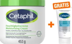 Cetaphil Feuchtigkeitscreme 453g + gratis Pro Itch Control Repair Sensitive regenerierende Handcreme 50 ml