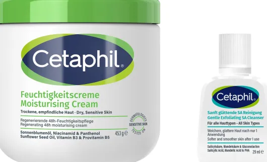 Cetaphil Feuchtigkeitscreme 453 g + gratis Cetaphil sanft glättende SA Reinigungslotion 29 ml
