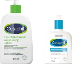 Cetaphil Feuchtigkeitslotion 473 ml + gratis Cetaphil Reinigungslotion 236 ml