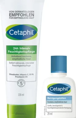Cetaphil 24 H Int.Feuchtigkeitspflege + gratis Reinigungslotion 29 g