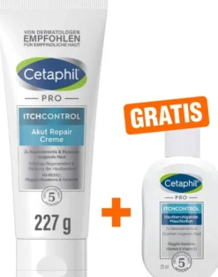 Cetaphil Pro Itch Control Akut Repair Creme 227 g + gratis Cetaphil Pro Itch Control Waschlotion 29 ml