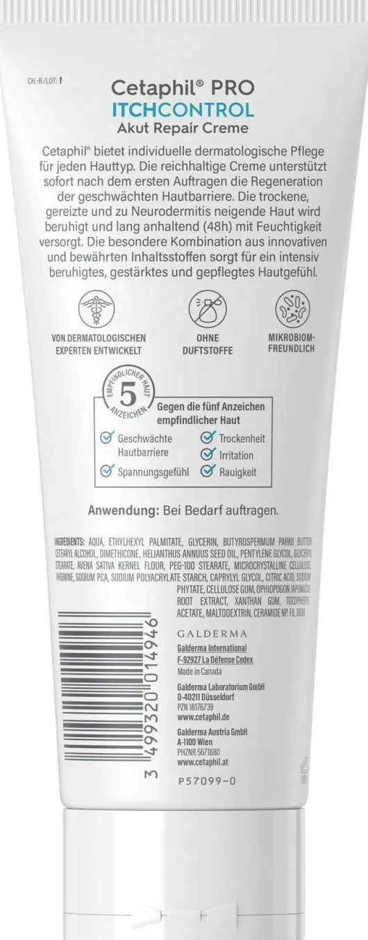 Cetaphil Pro Itch Control Akut Repair Creme 227 g