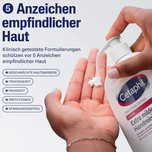 Cetaphil Pro Itch Control Clean Extra Milde Handreinigung 500 ml