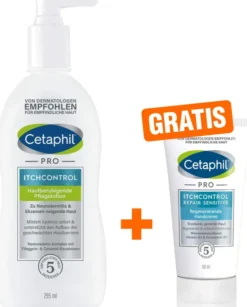 Cetaphil Pro Itch Control Pflegelotion 295 ml + gratis Sensitive Regenerierende Handcreme 50 ml