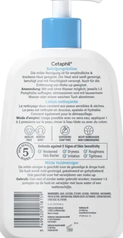 Cetaphil Reinigungslotion für Körper und Gesicht 473 ml
