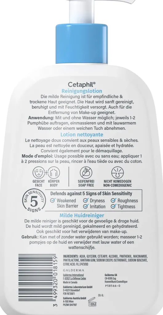 Cetaphil Reinigungslotion für Körper und Gesicht 473 ml