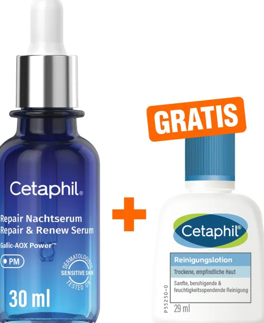 Cetaphil Repair Nachtserum 30 ml + gratis Cetaphil Reinigungungslotion 29 ml