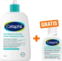 Cetaphil Sanft glättende SA Lotion für Gesicht & Körper 236 ml + gratis Cetaphil sanft glättende Reinigungslotion 29 ml