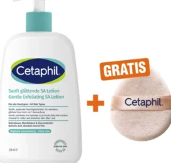 Cetaphil Sanft glättende SA Lotion für Gesicht & Körper 236 ml + gratis Cetaphil Reinigungspad 1 Stück