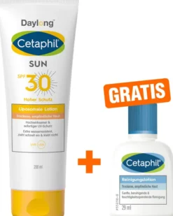 Cetaphil Sun Daylong SPF 30 liposomale Lotion 200 ml + gratis Cetaphil Reinigungslotion 29 ml