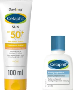 Cetaphil Sun Daylong SPF 50+ liposomale Lotion 100 ml + gratis Cetaphil Reinigungslotion 29 ml