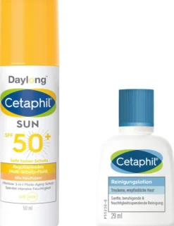 Cetaphil Sun Daylong SPF 50+ regulierendes MS - Fluid Gesicht 50 ml + gratis Cetaphil Reinigungslotion 29 ml