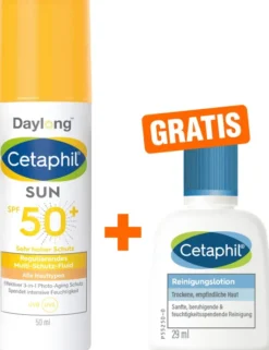 Cetaphil Sun Daylong SPF 50+ regulierendes MS - Fluid Gesicht 50 ml + gratis Cetaphil Reinigungslotion 29 ml