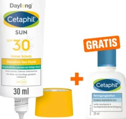 Cetaphil Sun Daylong SPF 30 sensitive Gel - Fluid Gesicht 30 ml + gratis Cetaphil Reinigungslotion 29 ml