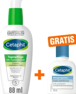 Cetaphil Tagespflege mit Hyaluronsäure 88 ml Creme + gratis Reinigungslotion 29 ml