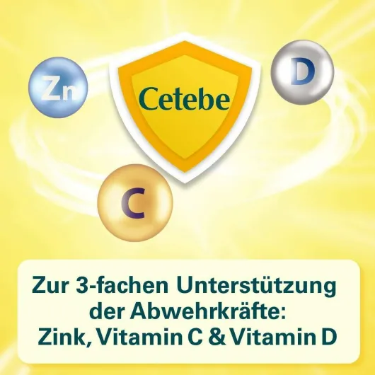 Cetebe Abwehr plus Vitamin C+Vitamin D3+ Zink 30 Kapseln