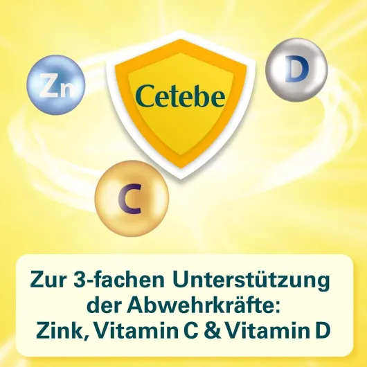 Cetebe Abwehr plus Vitamin C+Vitamin D3+ Zink 30 Kapseln