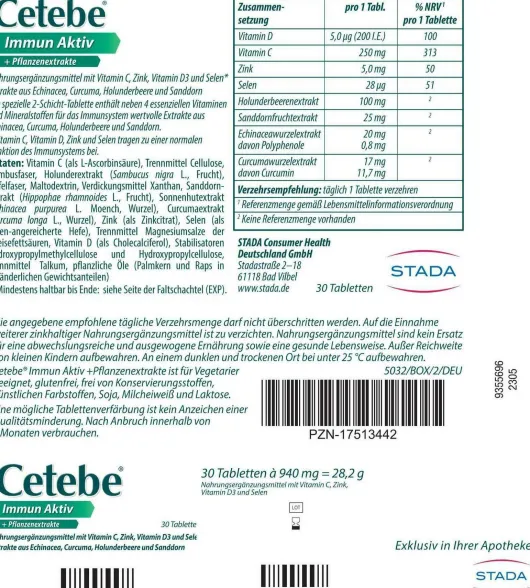 Cetebe Immun Aktiv 120 Tabletten