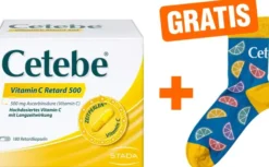 Cetebe Vitamin C Retardkapseln + gratis Kuschelsocken